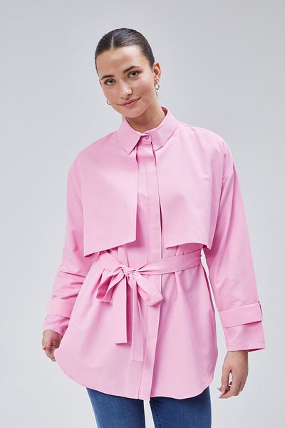 lurex moda Belted Shirt with Robe