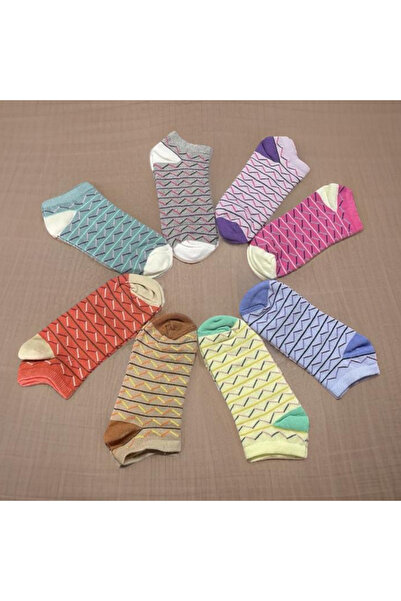 Forever Kadın 8'li Renkli Patik Çorap