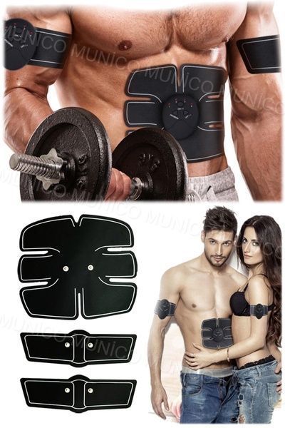 Munico Ems Akıllı Karın Kas Titreşim Fitness Masaj Aleti Elektrikli Kas Stimü...