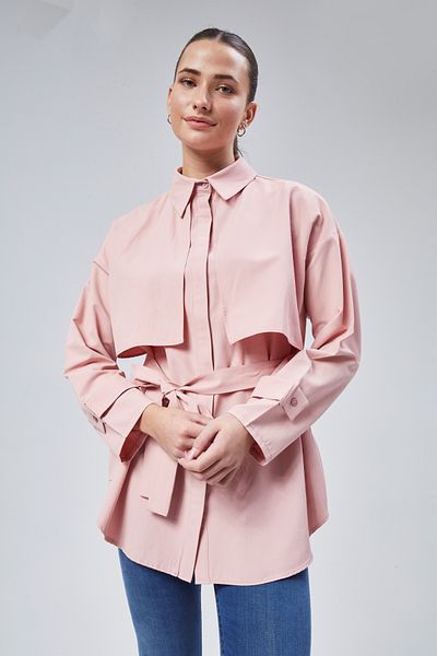 lurex moda Belted Shirt with Robe