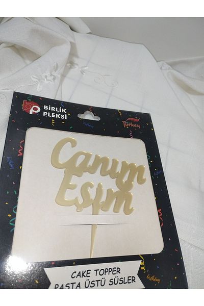 Gülefli Kızı Dragă soție scrisă ornament pentru tort CAKE TOPPER Dimensiune mare