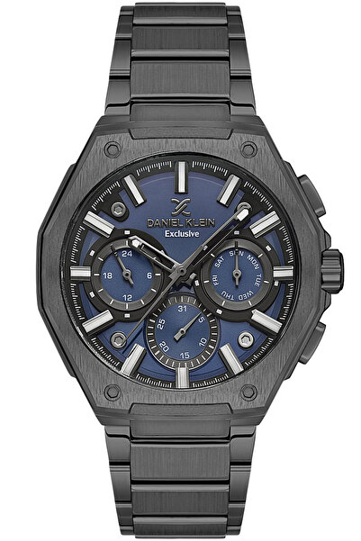 Daniel Klein 5Atm Erkek Kol Saati Steel Dark Black Blue