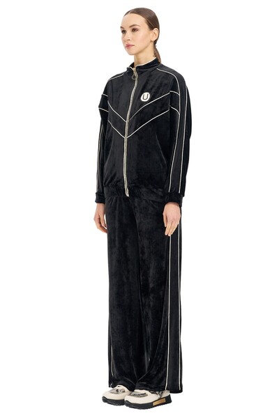 UTOPIAN Dik Yaka Çizgili Sweatshirt