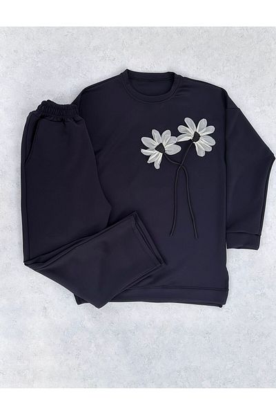 FADME TEKSTİL Scuba Daisy Detailed Double Suit