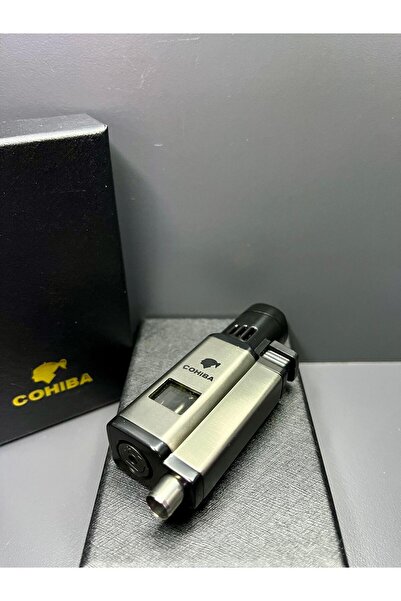COHİBA Çift Torch Pürmüz Alevli Puro Delicili Premium Puro Çakmağı