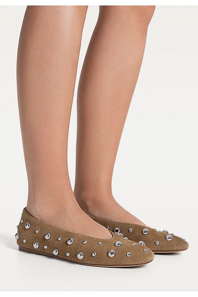 Stradivarius Soft leather ballerinas