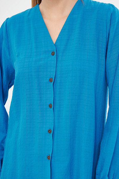 armonika Světle modrá WrAp dámská košile – ElAstic Sleeve ARM-24K 001002