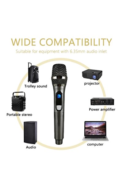 Genel Markalar KABLOSUZ PROFESSİONAL UNİVERSAL WİRELESS MİKROFON YENİ NESİL - YENİ ÜRETİM ULTRA GÜÇLÜ VE DAYANIKLI