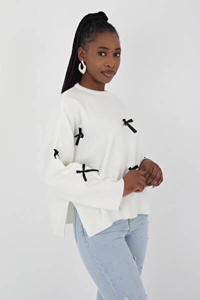 Viskosa Bow Knitwear Sweater