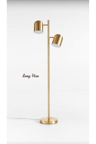 Lamp Han Lotti Serisi Çift Başlı Modern Özel Tasarım Zemin Lambası Şık Lambader