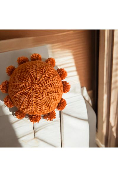Medacollectionn Retro Decorative Knitted Pompom Pillow