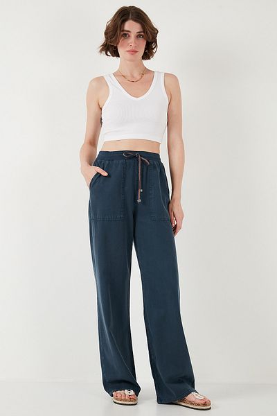 Lela Relaxed Fit High Waist Wide Leg Pants Pants 668Yp5040