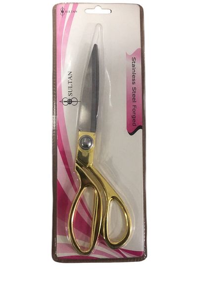 Yumuşakkeçe Sultan Gold Handle Titanium Scissors Large Size