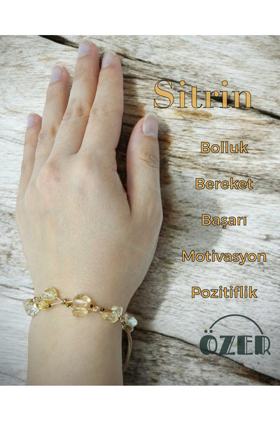 Düğümlü Sitrin bileklik