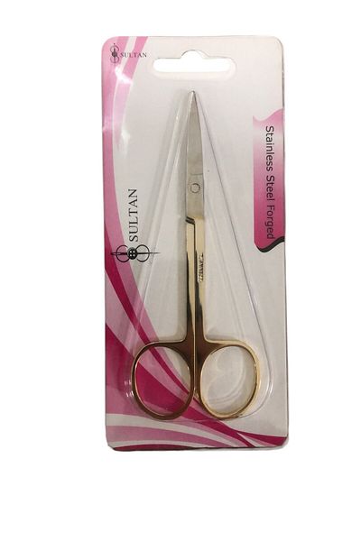 Yumuşakkeçe Sultan Cuffed Embroidery Scissors - Gold Color