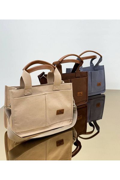 Detre Τσάντα χεριών και ώμου Unisex με μεγάλη τσέπη