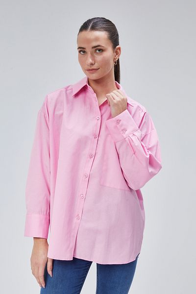 lurex moda Πουκάμισο μεγάλου μεγέθους με μία τσέπη