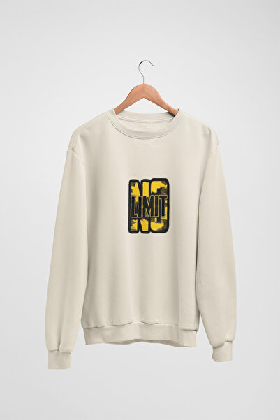 Butik Φούτερ Unisex με μακρύ μανίκι NO LIMIT Transfer Ba με τύπωμα με λαιμόκοψη