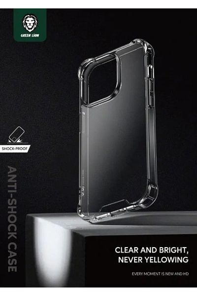 Green Lion جراب Green Rocky Series 360° مضاد للصدمات لهاتف iPhone 14 (6.1 بوصة) - شفاف