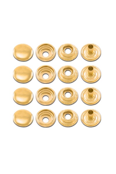 ipekbazaar Metal Çıtçıt 61 -15 mm, [25 Takım]