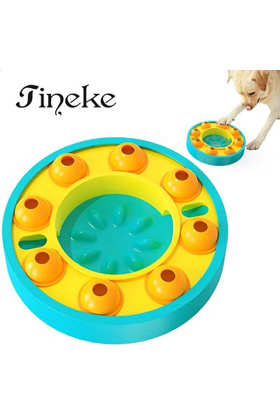 TİNEKE Turquoise Intelligence Developer Slow Feeding Toy - Fun and Healthy Nutrition for Dog and Cat