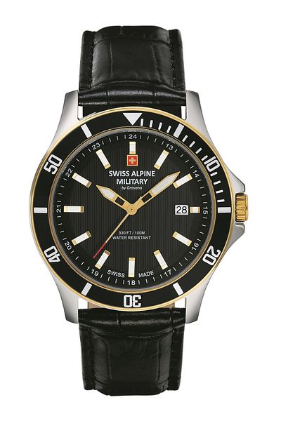 Swiss Alpine Military Mens Watch 7022.1547, Quartz, 42mm, 10atm