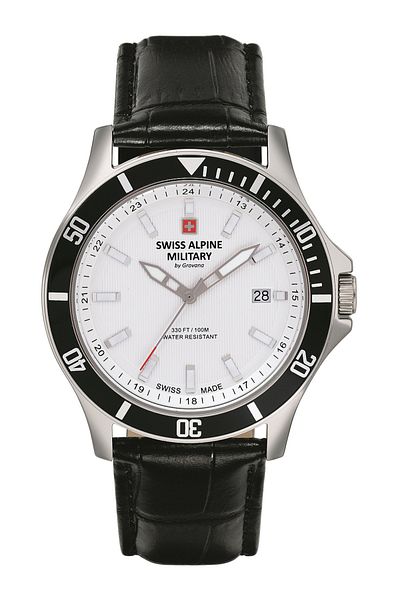 Swiss Alpine Military Mens Watch 7022.1532, Quartz, 42mm, 10atm