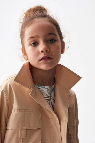 HAUSEkids 4-8 ani Palton pentru fete Bellis Bella - maro latte