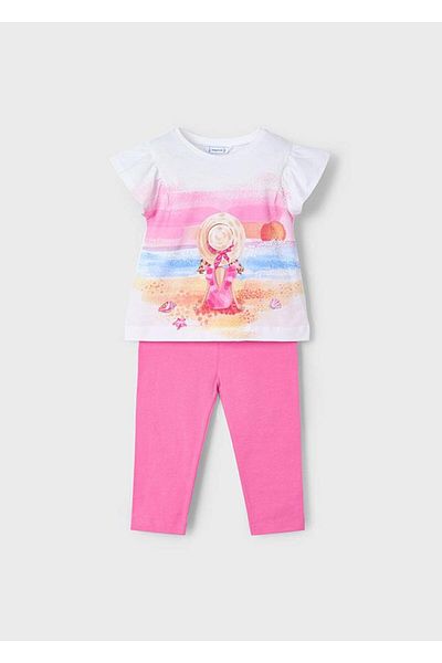 MAYORAL Girl's Tights Tshirt Set
