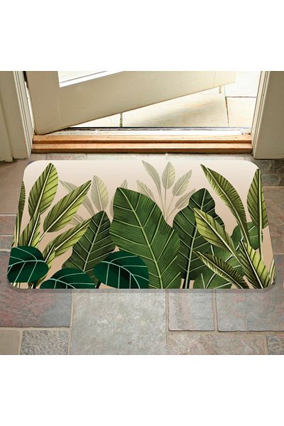 M&H Quality Digital Printed Pattern Decorative Door Front and Indoor Mat Washable Non-Slip Base