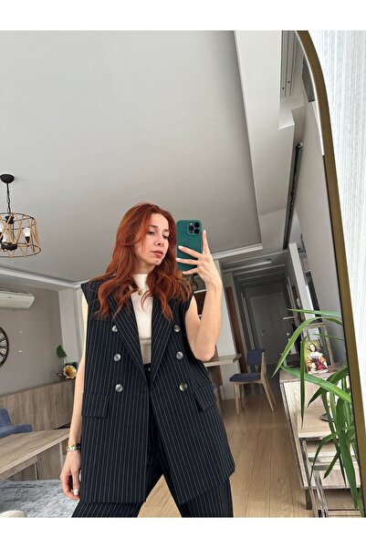 Zübeyde Sayın Set de vestă pentru jachetă fără mâneci Atlas Fabric Premium