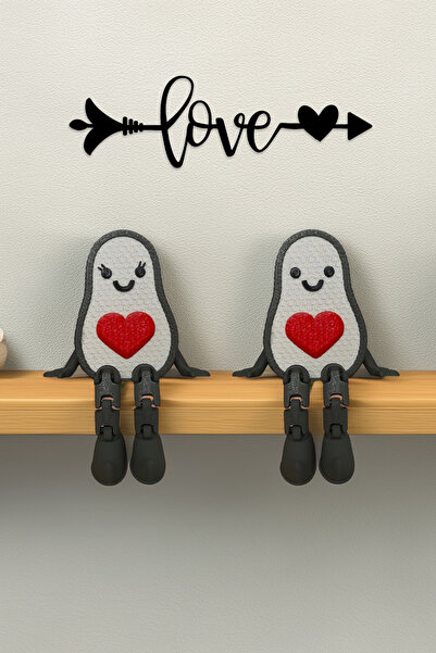 Cute Avocado Trinket Set 2pcs, Valentine Double Avocado, Heart 9cm
