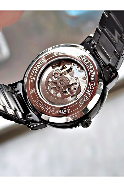 Ferrucci Tam Otomatik Mekanizmalı Siyah Renk Çelik Kordon Erkek Kol Saati