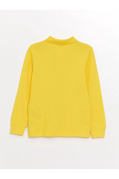 Loule Tricou cu mânecă lungă cu gât polo pentru copii și adolescenți - școală și utilizare zilnică, LL.T-SHIRT-LONG.1.LL