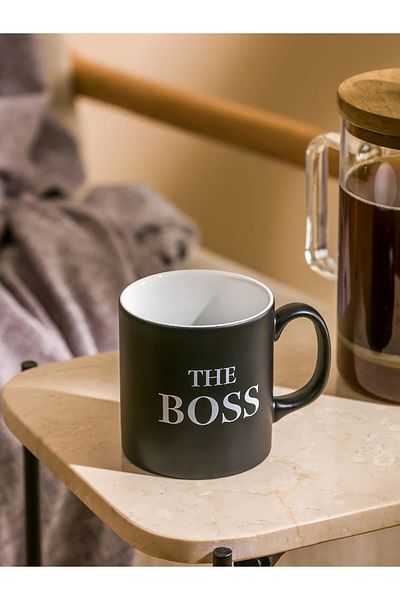LC Waikiki Black Printed Ceramic Mug 320 Cc