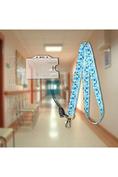 YİĞİTBAŞI SEVİMLİ DİNOZOR Desen Boyun İpi Ve Telefon Askısı Okul ,hastane , B...