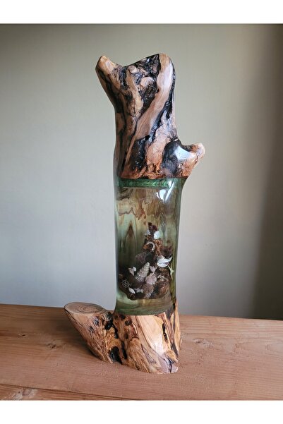 Genel Markalar Denizaltı Deniz Kabuğu Dekoratif Lambader  Ahşap Gece Lambası ...