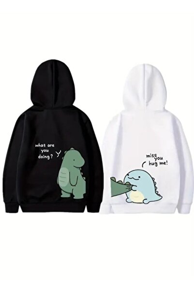 Daxia Sevgili Kombini 2li Set Sevgililer Günü Hediyesi kapşonlu Hoodie (yeni ürün) 14şubat
