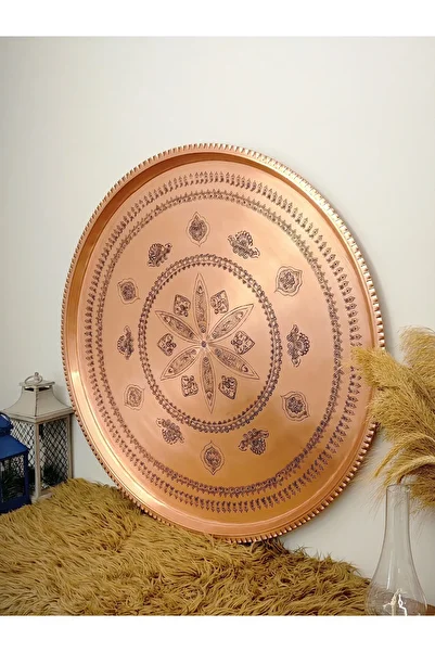 modabakir Large Copper Tile with Width of 84 cm