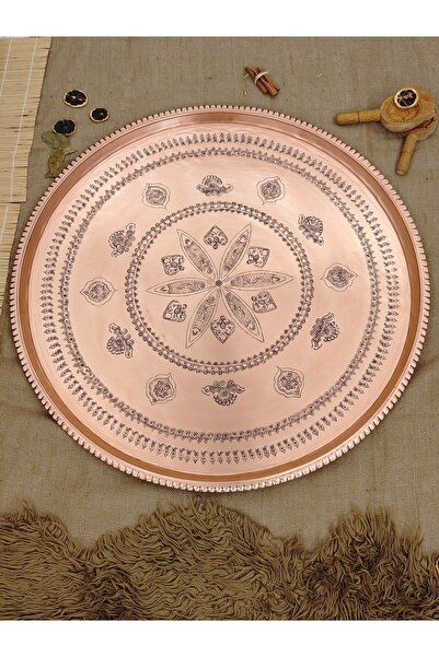 modabakir Large Copper Tile with Width of 84 cm