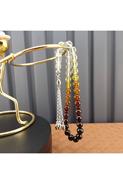 Selderesi Mini Bürokrat Boy Renk Süzmesi Küre Kesim Hakiki Litvanya DAMLA Kehribar Tesbih