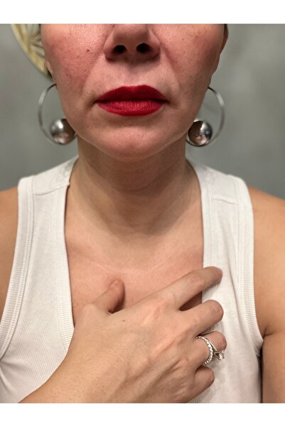 ACCESSORYBYTARZ Halka Silver Top Küpe