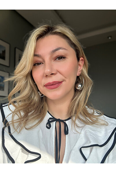 ACCESSORYBYTARZ Halka Silver Top Küpe