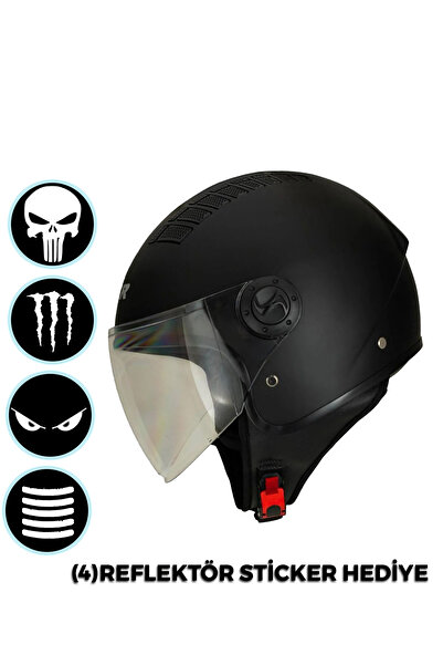 NCR Air Çenesiz Kask Mat(ECE BELGELİ)