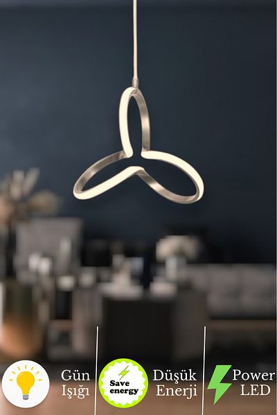 neeko Clower Modern Pendant Lamp Led Chandelier Daylight - Gray Case