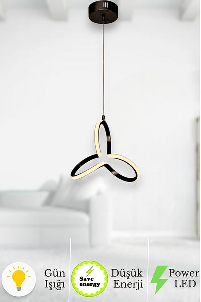 neeko Clower Modern Pendant Lamp Led Chandelier Daylight - Black Case