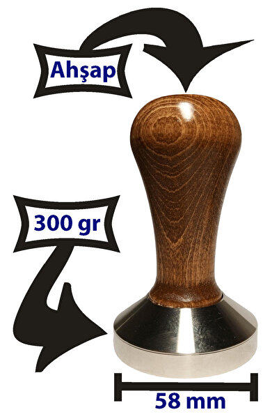 VODİNOX Cafe Bar Barista Ekipmanları Kahve Espresso Tamper Temper İnox Paslan...