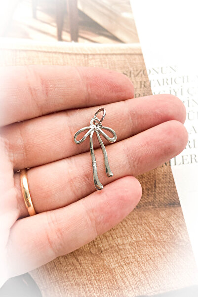 roshel Rodyum Kaplama Fiyonk Model Kolye Ucu