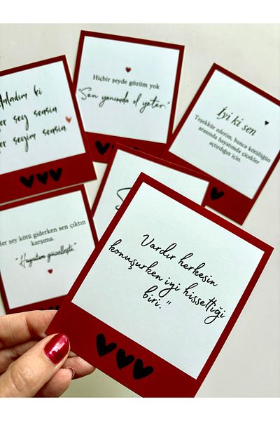 Pankart Evi Love - Valentine's Day Surprise 6Pcs Pola Card Set