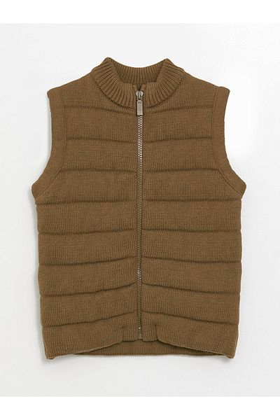 LC Waikiki Lcwk Crew Neck Baby Boy Zippered Vest